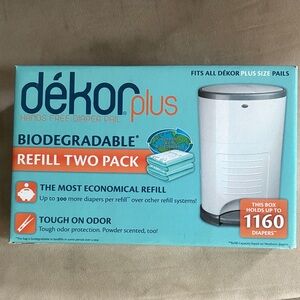 Dekor Plus Diaper Pail Refill Two Pack